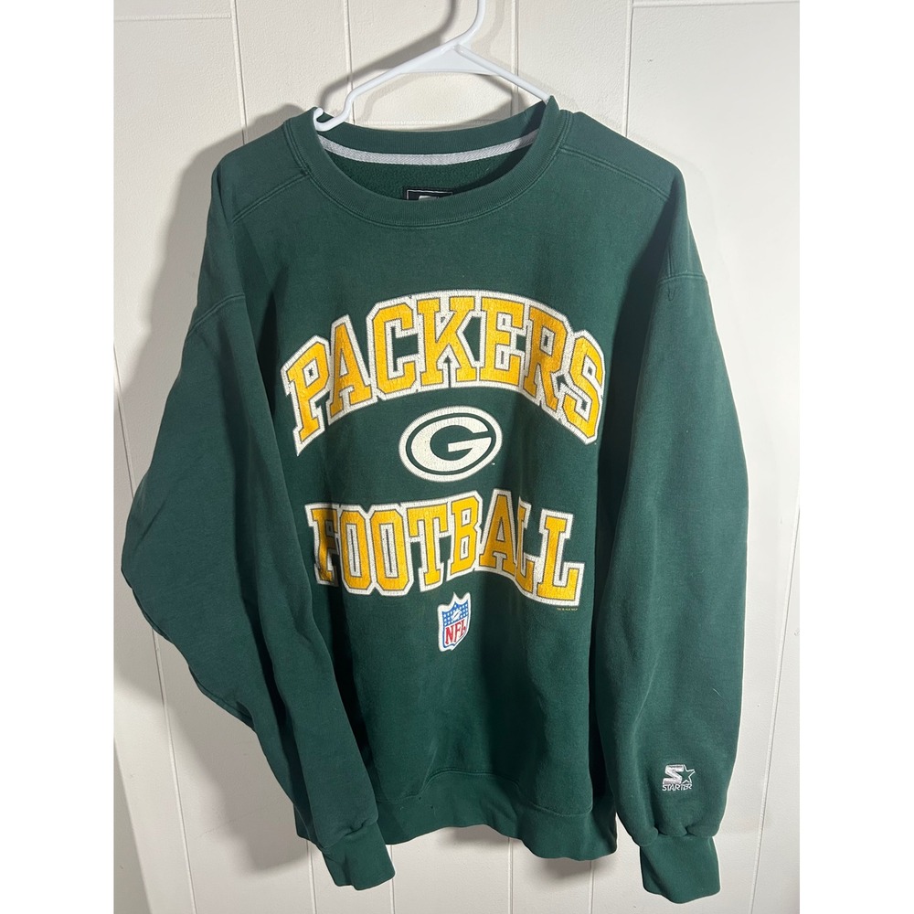 Vintage 1996 Starter Green Bay Packers Crewneck Sweatshirt XL Made in USA NFL